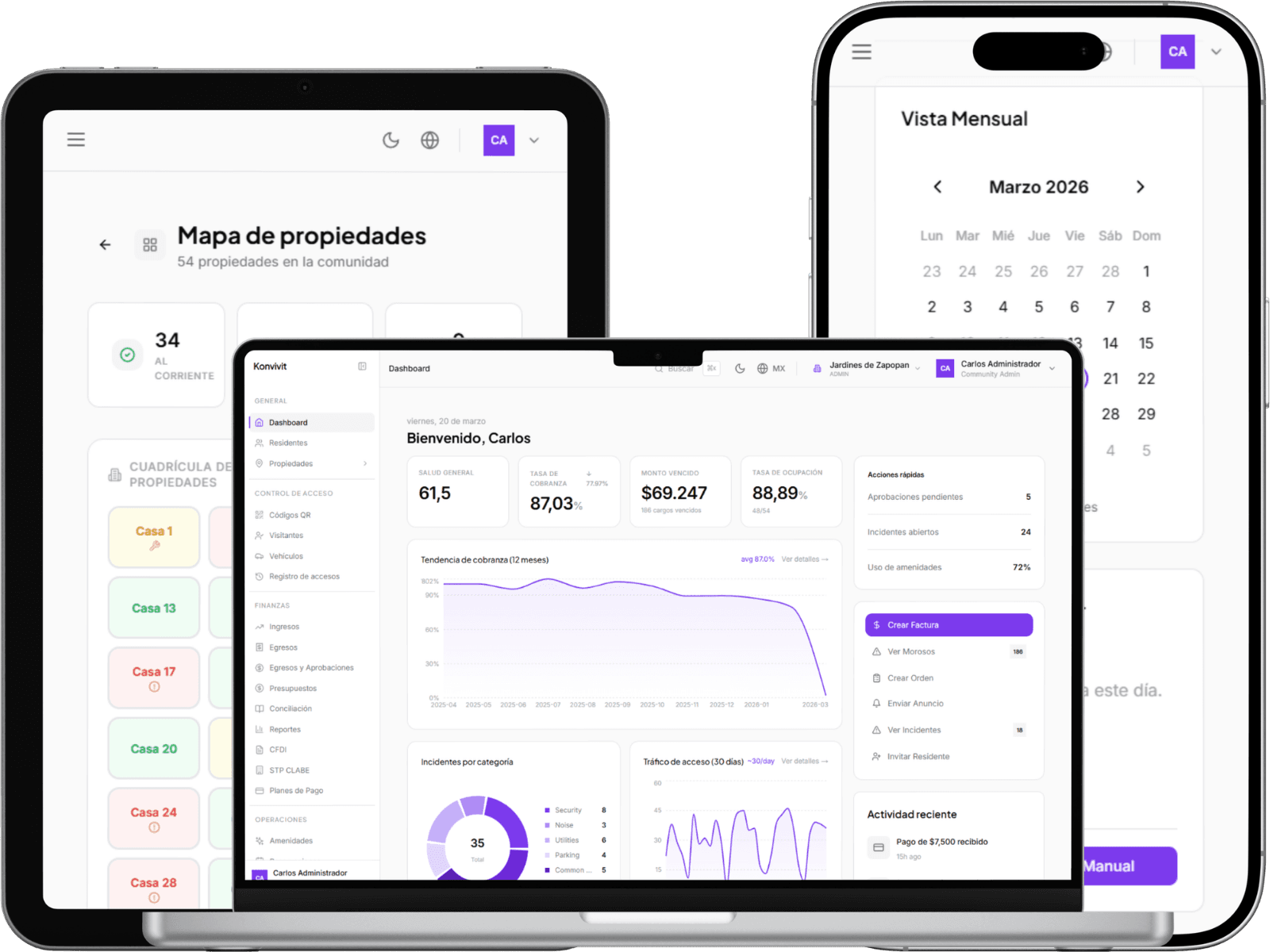主图:Konvivit 桌面端和移动端